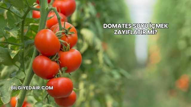 Domates Suyu İçmek Zayıflatır mı?