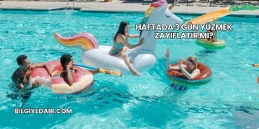 Haftada 3 Gün Yüzmek Zayıflatır mı?