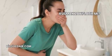 Kusmak Zayıflatır mı?