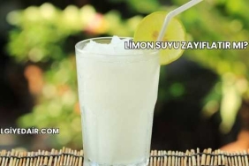 Limon Suyu Zayıflatır mı?