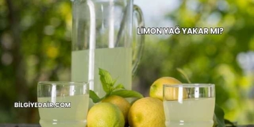 Limon Yağ Yakar mı?