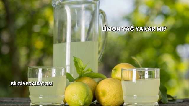 Limon Yağ Yakar mı?
