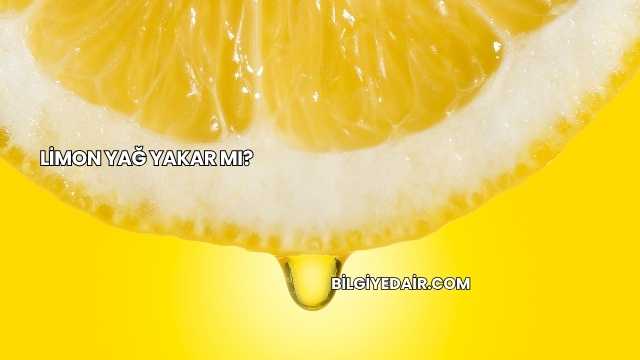 Limon Yağ Yakar mı?