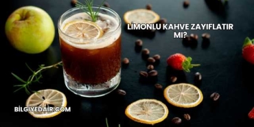 Limonlu Kahve Zayıflatır mı?
