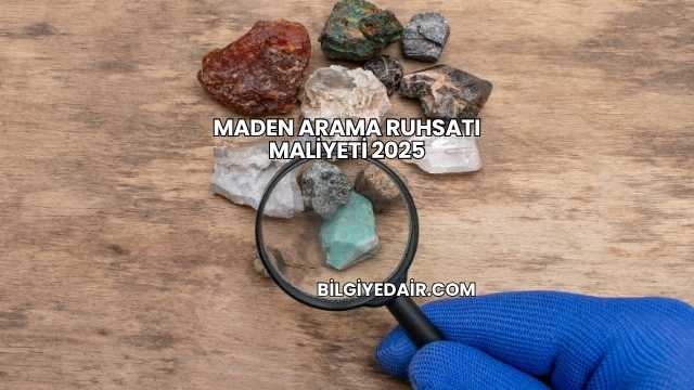 Maden Arama Ruhsatı Maliyeti 2025