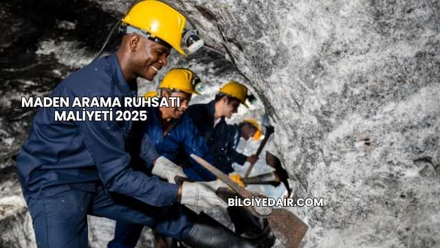 Maden Arama Ruhsatı Maliyeti 2025