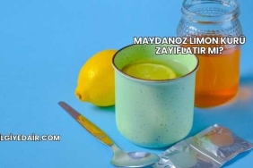 Maydanoz Limon Kürü Zayıflatır mı?