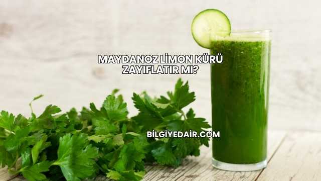 Maydanoz Limon Kürü Zayıflatır mı?
