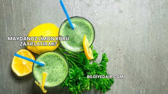 Maydanoz Limon Kürü Zayıflatır mı?