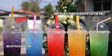 Meyveli Soda Zayıflatır mı?