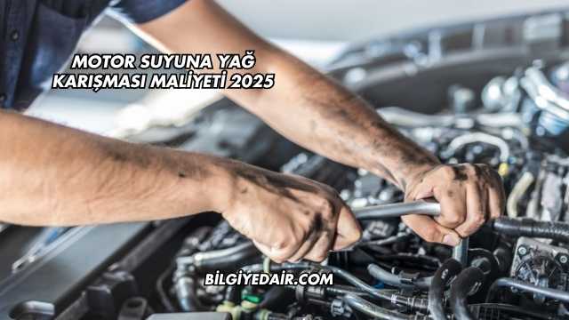Motor Suyuna Yağ Karışması Maliyeti 2025
