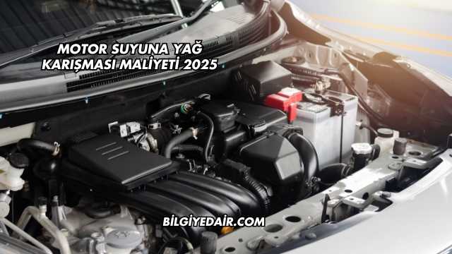 Motor Suyuna Yağ Karışması Maliyeti 2025