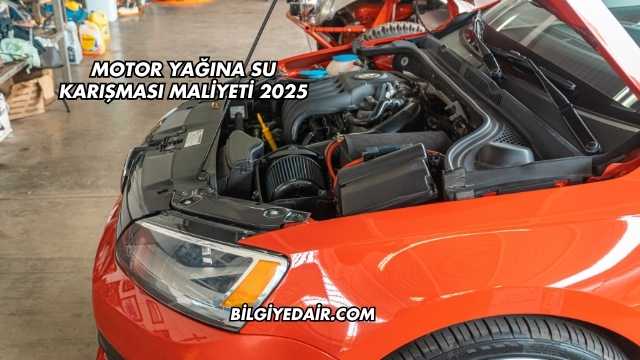 Motor Yağına Su Karışması Maliyeti 2025