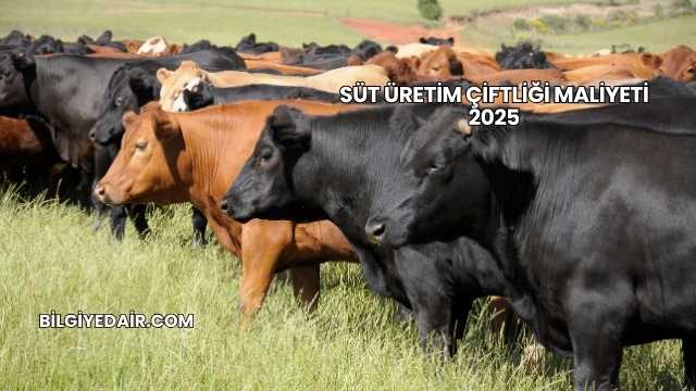 Süt Üretim Çiftliği Maliyeti 2025