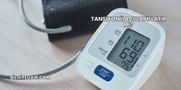 Tansiyon İlacı Zayıflatır mı?