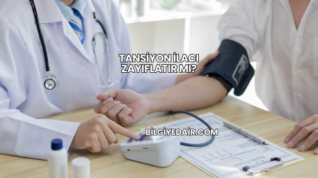 Tansiyon İlacı Zayıflatır mı?