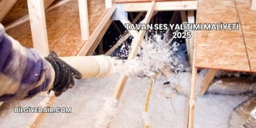Tavan Ses Yalıtımı Maliyeti 2025