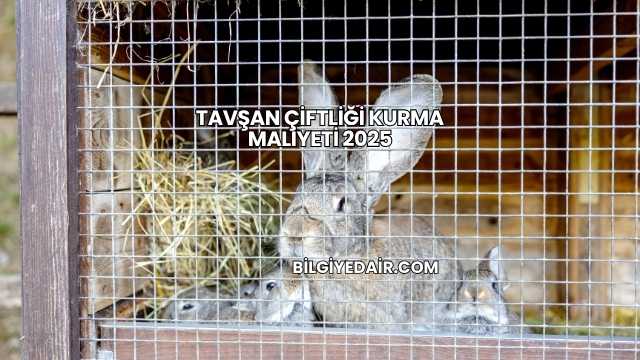 Tavşan Çiftliği Kurma Maliyeti 2025