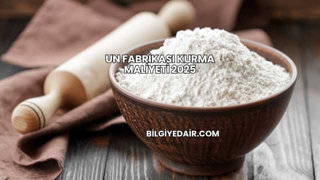 Un Fabrikası Kurma Maliyeti 2025