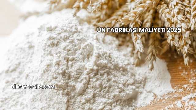 Un Fabrikası Maliyeti 2025