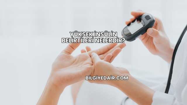 Yüksek İnsülin Belirtileri Nelerdir?