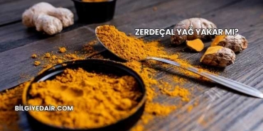 Zerdeçal Yağ Yakar mı?