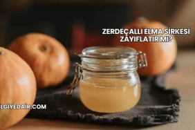 Zerdeçallı Elma Sirkesi Zayıflatır mı?