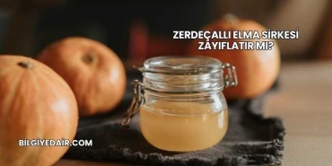 Zerdeçallı Elma Sirkesi Zayıflatır mı?