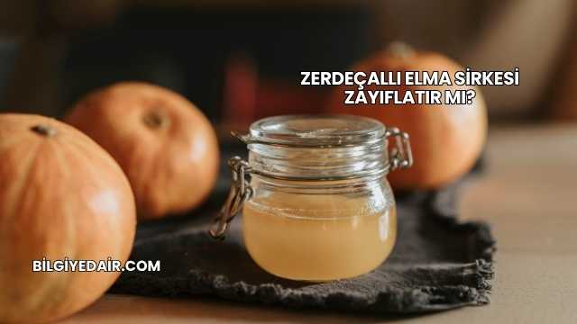 Zerdeçallı Elma Sirkesi Zayıflatır mı?