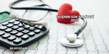 1 Kişinin SGK Maliyeti 2025