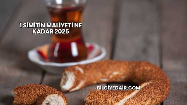 1 Simitin Maliyeti Ne Kadar 2025