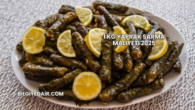 1 kg Yaprak Sarma Maliyeti 2025