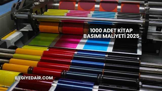 1000 Adet Kitap Basımı Maliyeti 2025