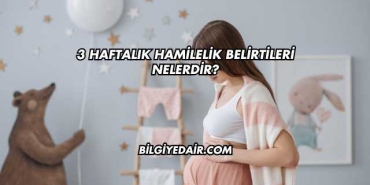 3 Haftalık Hamilelik Belirtileri Nelerdir?