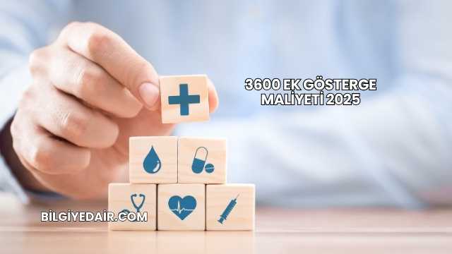 3600 Ek Gösterge Maliyeti 2025