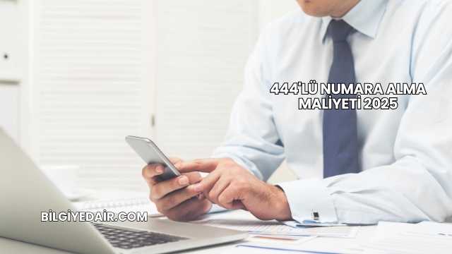 444'lü Numara Alma Maliyeti 2025