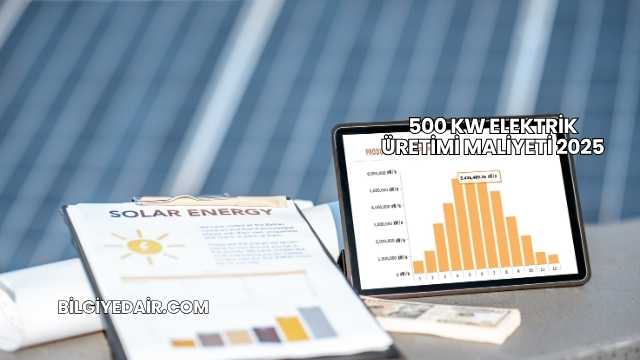 500 kW Elektrik Üretimi Maliyeti 2025