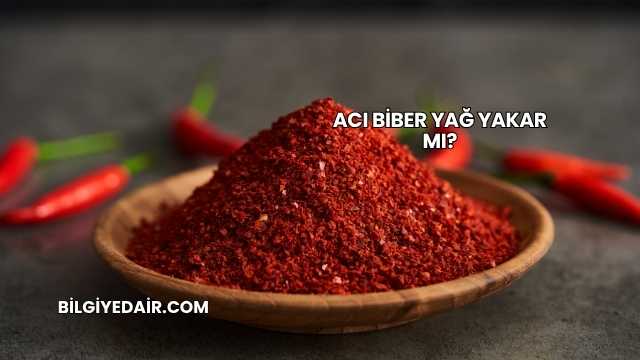 Acı Biber Yağ Yakar mı?