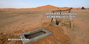 Afrika'da Su Kuyusu Açma Maliyeti 2025