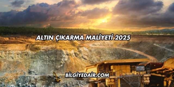 Altın Çıkarma Maliyeti 2025