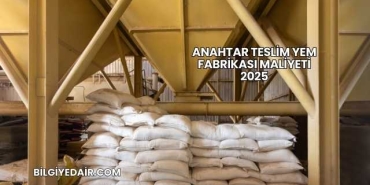 Anahtar Teslim Yem Fabrikası Maliyeti 2025