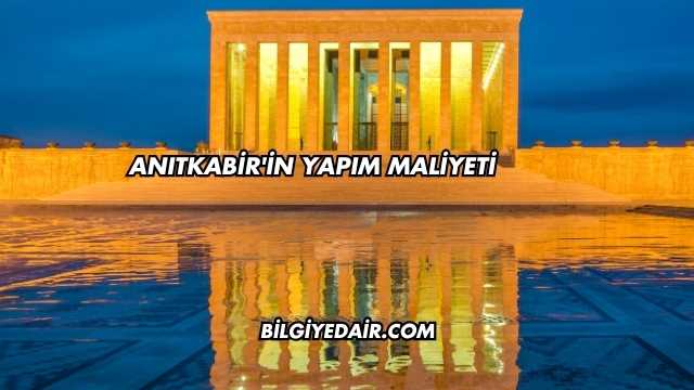 Anıtkabir'in Yapım Maliyeti