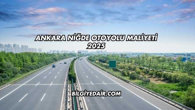 Ankara Niğde Otoyolu Maliyeti 2025
