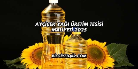 Ayçiçek Yağı Üretim Tesisi Maliyeti 2025