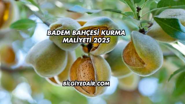 Badem Bahçesi Kurma Maliyeti 2025