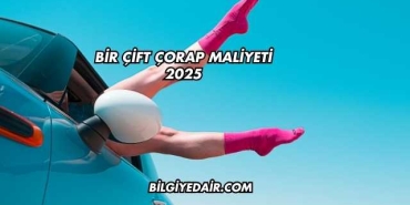 Bir Çift Çorap Maliyeti 2025