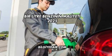 Bir Litre Benzinin Maliyeti 2025