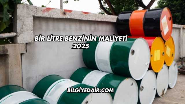 Bir Litre Benzinin Maliyeti 2025