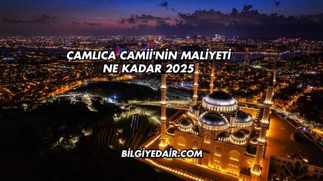 Çamlıca Camii'nin Maliyeti Ne Kadar 2025