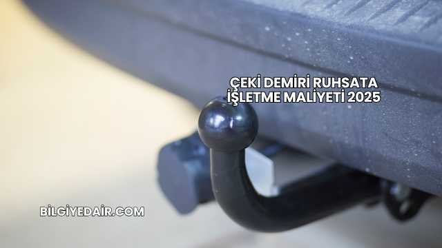 Çeki Demiri Ruhsata İşletme Maliyeti 2025